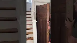 Restoring the solid wood doors in our historic home #woodworking #shorts