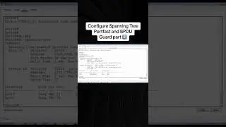 How to Configure Spanning Tree Portfast and BPDU Guard on #cisco 2 ⁉️👨&zwj;💻 #techtok  #networkengineer