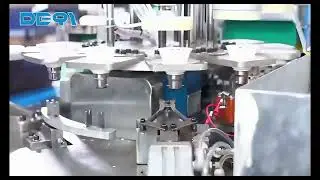 B22 LED Bulb Cap Assembly Machine - Partial Video