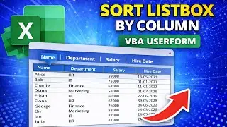 Хитрость с пользовательской формой Excel VBA: сортировка столбцов ListBox, как в Excel.