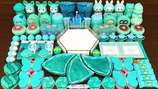MINT SLIME ! Mixing Random Things into GLOSSY Slime ! Satisfying Slime Video #206