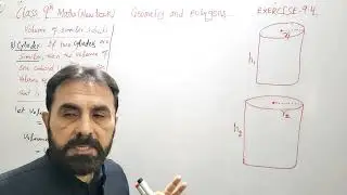 Class 9th Maths||volume of similar solid(cube,cuboid and cylinder)||Federal New Book 