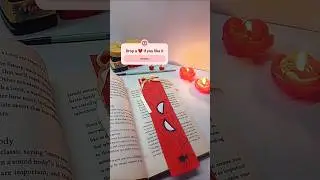 Spiderman bookmark 🔖🕷️ #shorts #youtube #trending #viral #art #painting #bookmark #easy #fyp #yt