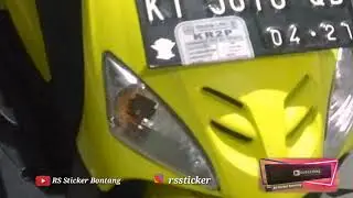 Branding kuning lemon Mio sporty || RS Sticker Bontang