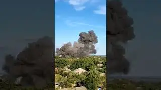 Double arrival through the military infrastructure of the Armed Forces of Ukraine in Chuguev.