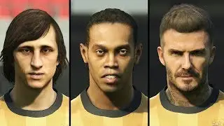 PES 2019 ALL 28 LEGEND FACES (Cruyff, Ronaldinho, Beckham, etc.)