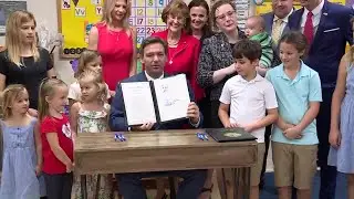 Gov. Ron DeSantis signs early education bill into law during visit to Vero Beach