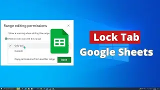 Как заблокировать вкладку в Google Таблицах