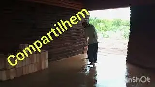 ALAGOU de novo nossa casa de hiperadobe....
