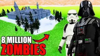 Can VADER'S FORTRESS Hold VS 8,000,000 ZOMBIE ARMY?! - UEBS 2: Star Wars Mod