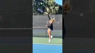 Kick Serve -  Sofia Bielinska #tennis #serve #slowmotion #juniortennis #servetechnique #tenniscoach