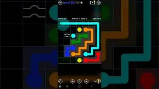 How To Solve Flow Free&nbsp;Bridges 7x7 Mania Pack Level&nbsp;80 Board Walk Through Solution Walkthrough