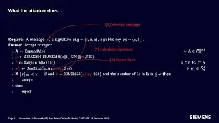 FDTC2023 3-2 talk - Forging DILITHIUM and FALCON signatures by single fault injection