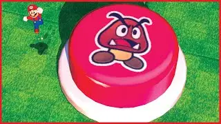 Can Mario press the GOOMBA BUTTON?