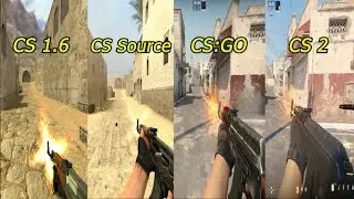 CS1.6 vs CSS vs CS:GO vs CS2 | AK47