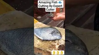 Amazing Fish 🐟 Cutting By Expert Cutter #shorts #viralshort #fishcutting #mkcuttingskills #meat