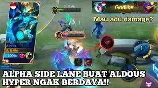 ALPHA OFFLANE BUILD TERSAKIT 2021!! | KERAS + TEBEL, ALDOUS RUBY AJA DI SRUDUK DAH LARI - MLBB