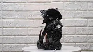 Ebros Skull Graveyard Dragon Electric Oil Burner Or Tart Warmer Statue 8.5