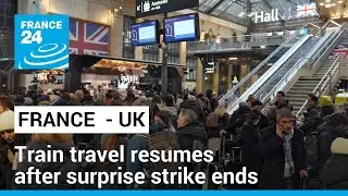 Train travel resumes between France and UK after surprise strike ends &bull; FRANCE 24 English