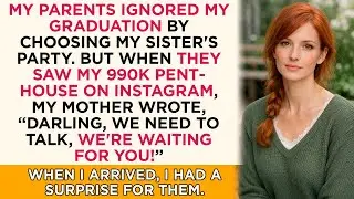 My parents ignored my graduation by choosing my sister's party. But when they saw...