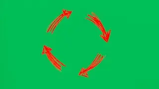 Green Screen Red Circle Animation (Free)