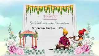 Traditional Hindu Telugu Wedding Invitation Video | Save The date Video | Anudigitalinvitation