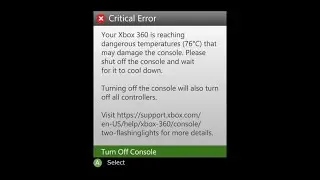 Xbox 360 - Overheating Killscreen (FAKE)