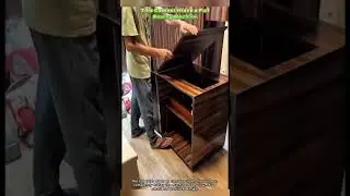 This Cabinet Hides a Full Sewing Machine