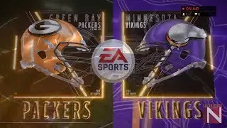 Green Bay Packers vs Minnesota Vikings Madden 19 Full Game Simulation Nation