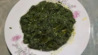 Unique style এ মূলা পাতার ভর্তা।