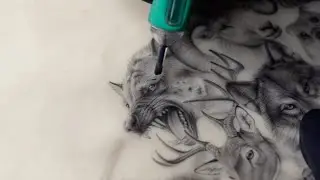 Tattoo tutorial (hyena 🐕 77.9tattoo) 서울타투 seoultattoo 동물타투 animaltattoo