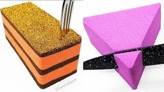 Very Satisfying and Relaxing Compilation 78 Kinetic Sand Cake Crunchy Cutting ASMR