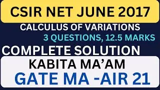 CSIR NET JUNE 2017 COV COMPLETE SOLUTION