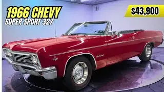 1966 Chevy Impala SS 327 | Classic Muscle Car with Power Steering & Brakes | $43,900 Beauty!