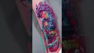 Do Androids have nightmares? SSJ4 Future Trunks for @thomas_collabro ! #anime #animetattoo  #tattoo