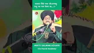 Sarkar Gause Paak RadiAllah Anhu Ka Name Kya Tha..?? | Mufti Salman Azhari | #shorts #shortvideo #yt