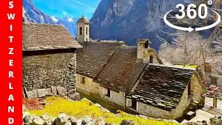 BEST 360&deg; Virtual Spring Driving Tour /Amazing Hidden Alpine Valley in the Heart of Switzerland