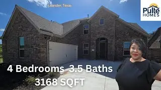 Pulte Homes in Leander, TX / 3168 Sqft / 4 Bed & 3.5 Bath / Bluffview Reserve