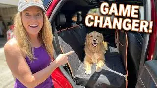 Make car rides more comfortable and safe for your furry friend with the Back Seat Extender for Dogs!