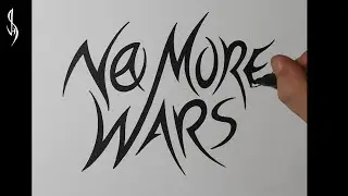 How to Design Draw No More Wars | Cool Tribal Tattoo Style