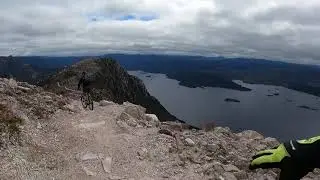Longshadows Blue-Black mountain bike track on Mount Owen at Queenstown, Tasmania