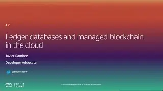 I Work With Emerging Tech - Ledger Databases and Managed Blockchain in the Cloud (Level 200)