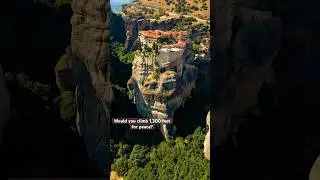 Meteora, Greece. Monks in the sky. Would you climb 1,300 feet for peace? #weareourmountains
