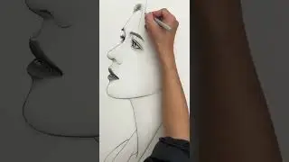 Beautiful korean girl drawing #art #drawing #sketching