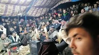 المداح حمود النعمة في مجلس عزاء شيخ عشيرة السادة الحوازم في العراق. محافظة كركوك  بتاريخ 2021 _1_16