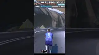 Проехать дистанцию ​​менее чем за час на Alpe Du Zwift? #fyp #cycling #fitness #zwift