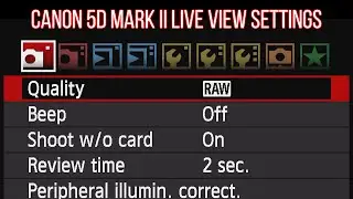 ВОТ как я настроил Live View на Canon 5d Mark II