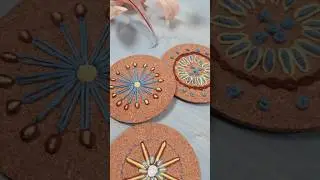 DIY Embroidered Cork Coasters &ndash; From Plain to Stunning! #embroidery