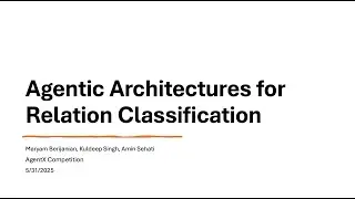 Comparative Analysis of AI Agent Architectures for Entity Relationship Classification