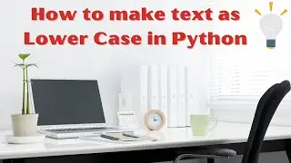 How to lowercase in Python | How to create Lower Case text in Pandas Dataframe | Learn Python